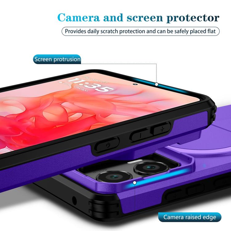 For Motorola Moto G Stylus 2024 Sliding Camshield MagSafe Holder Phone Case