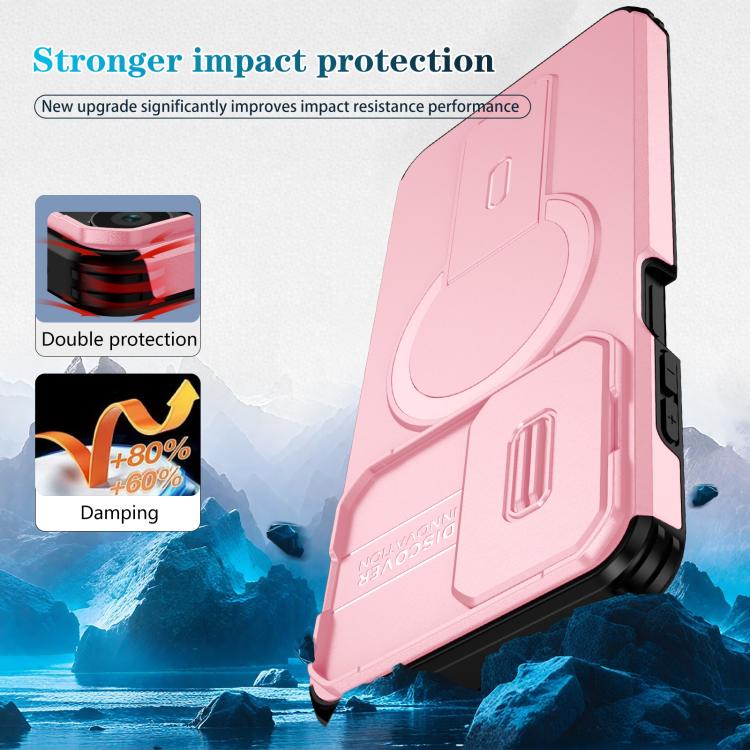 For Motorola Moto G Play 4G 2024 / G22 Sliding Camshield MagSafe Holder Phone Case