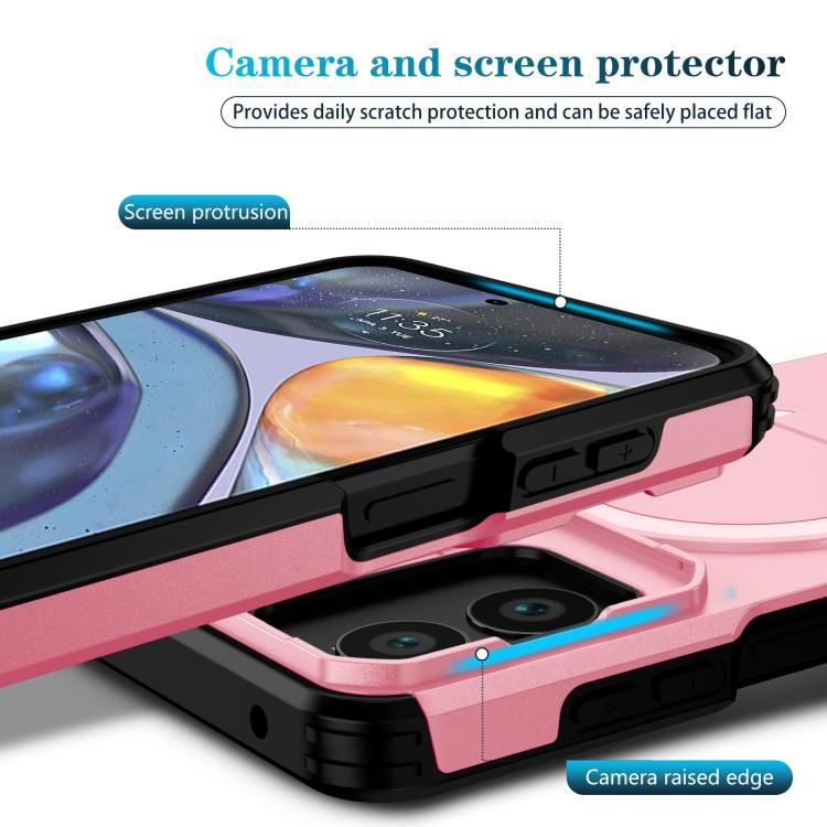 For Motorola Moto G Play 4G 2024 / G22 Sliding Camshield MagSafe Holder Phone Case