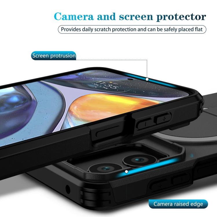 For Motorola Moto G Play 4G 2024 / G22 Sliding Camshield MagSafe Holder Phone Case
