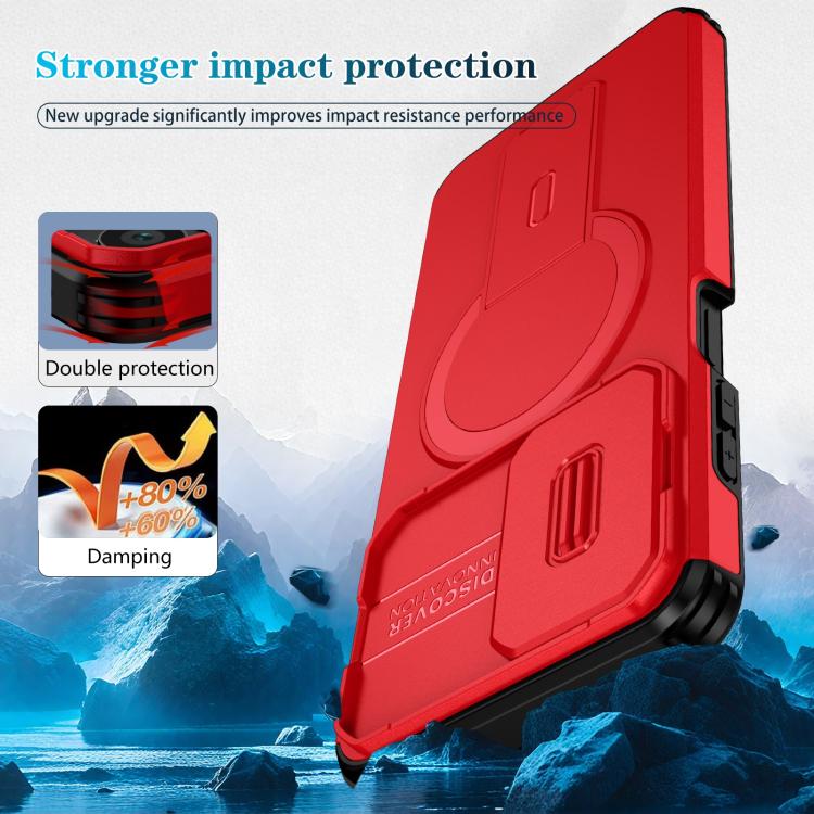 For Motorola Moto G Play 4G 2024 / G22 Sliding Camshield MagSafe Holder Phone Case