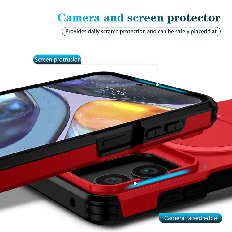 For Motorola Moto G Play 4G 2024 / G22 Sliding Camshield MagSafe Holder Phone Case