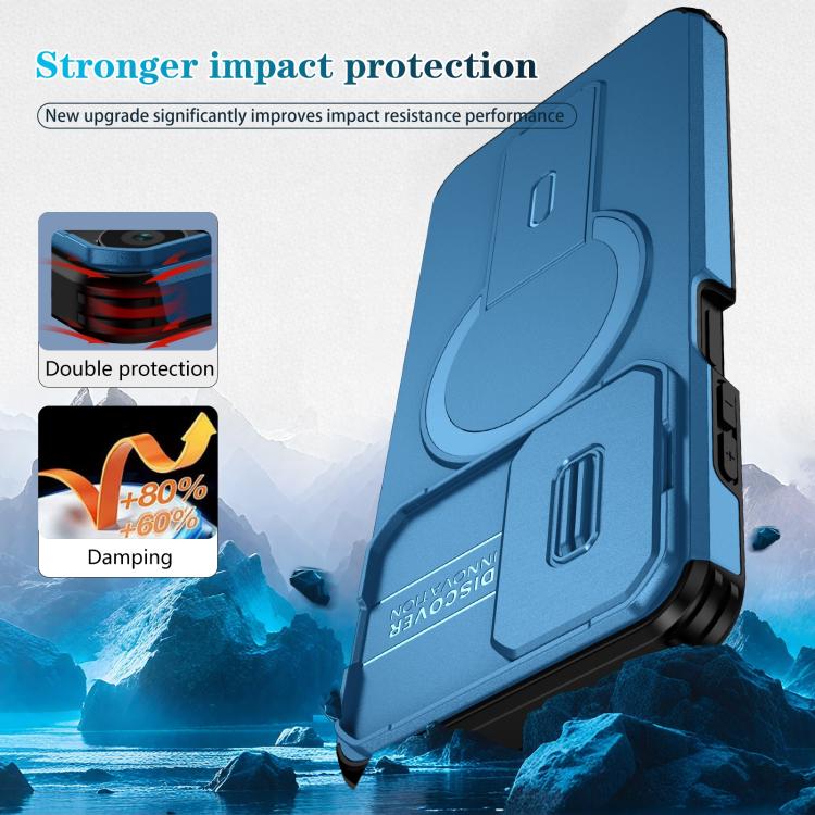 For Motorola Moto G Play 4G 2024 / G22 Sliding Camshield MagSafe Holder Phone Case