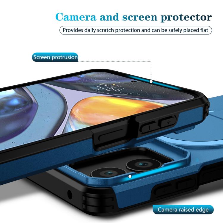 For Motorola Moto G Play 4G 2024 / G22 Sliding Camshield MagSafe Holder Phone Case