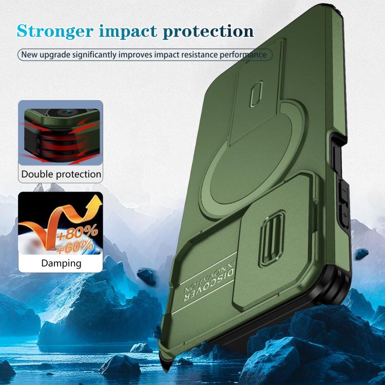 For Motorola Moto G Play 4G 2024 / G22 Sliding Camshield MagSafe Holder Phone Case