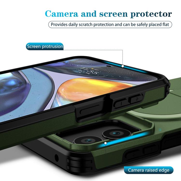 For Motorola Moto G Play 4G 2024 / G22 Sliding Camshield MagSafe Holder Phone Case