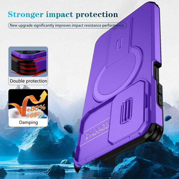 For Motorola Moto G Play 4G 2024 / G22 Sliding Camshield MagSafe Holder Phone Case