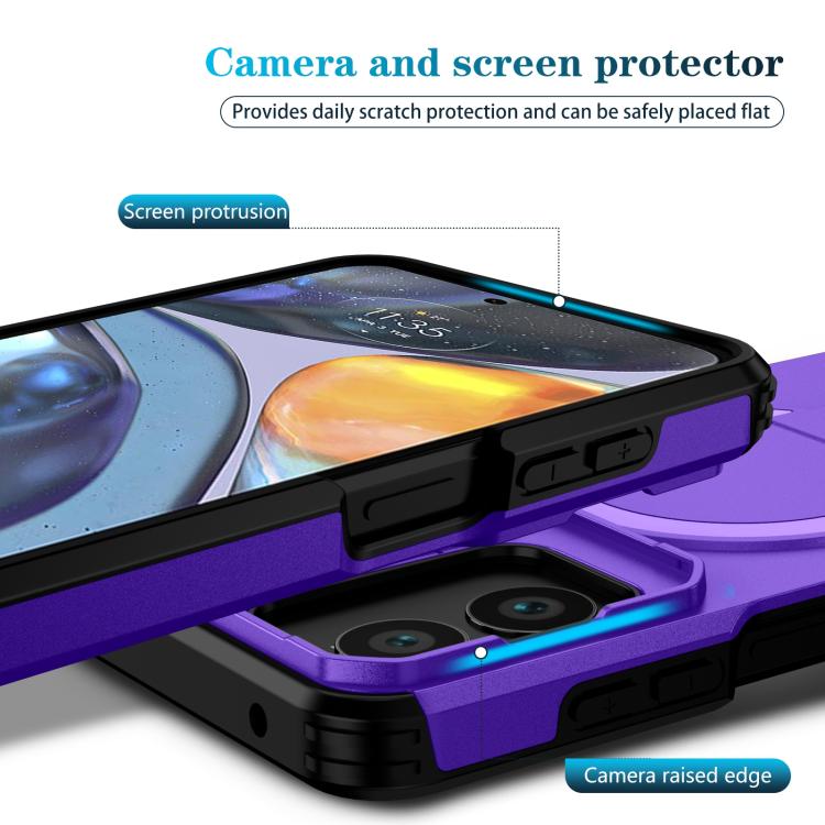 For Motorola Moto G Play 4G 2024 / G22 Sliding Camshield MagSafe Holder Phone Case