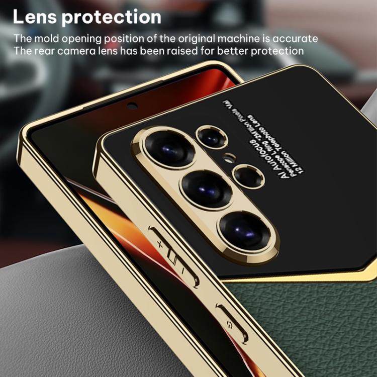 For Samsung Galaxy S26 Ultra 5G GKK Plating Soft TPU + Leather Full Coverage Phone Case