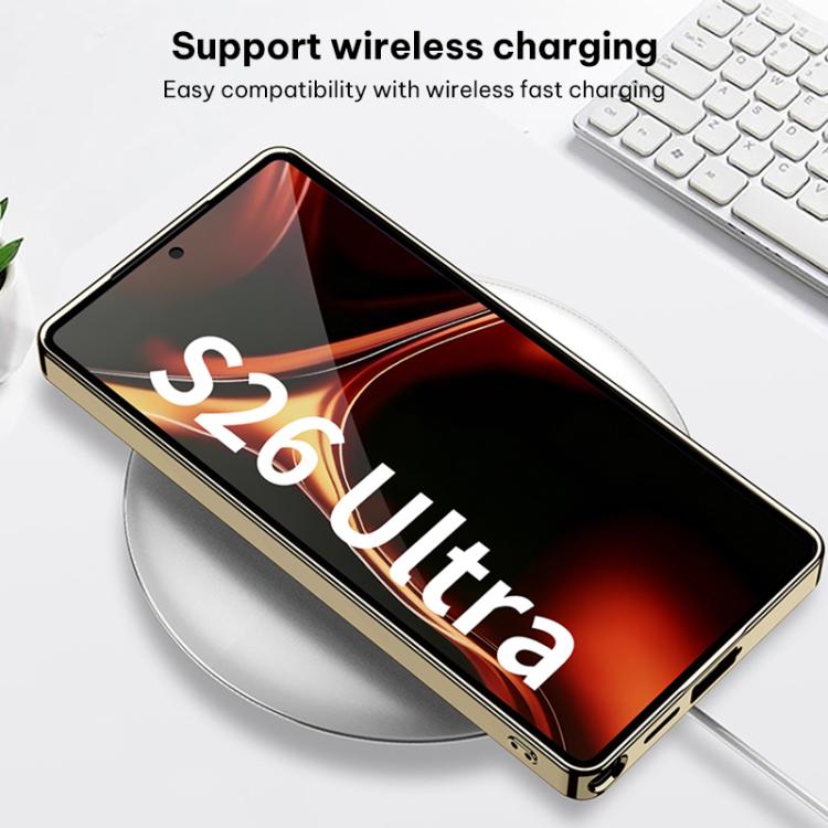 For Samsung Galaxy S26 Ultra 5G GKK Plating Soft TPU + Leather Full Coverage Phone Case