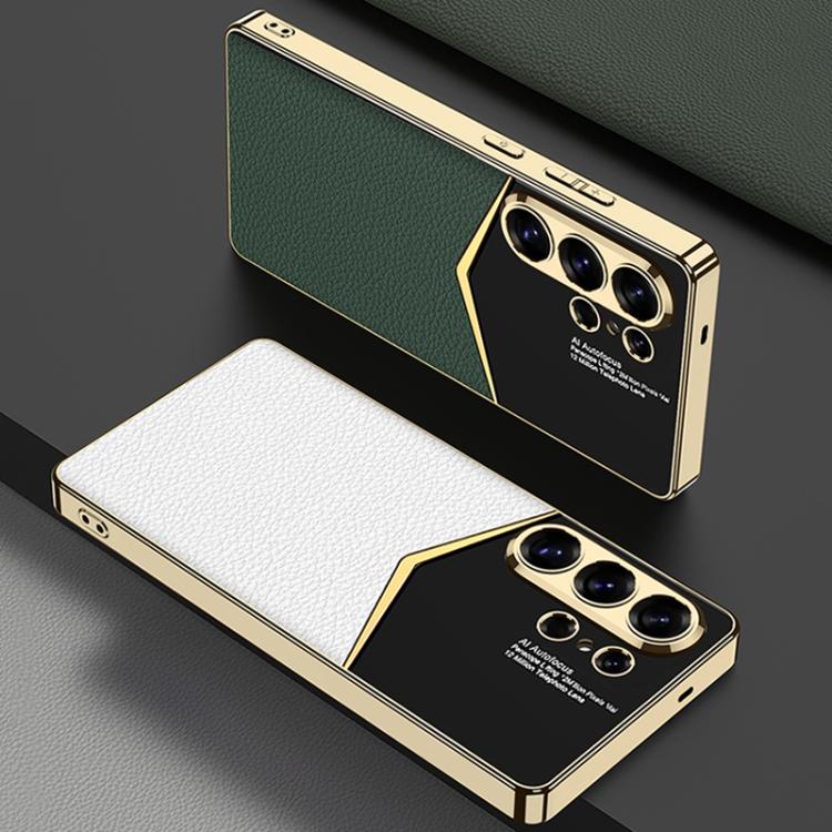 For Samsung Galaxy S26 Ultra 5G GKK Plating Soft TPU + Leather Full Coverage Phone Case