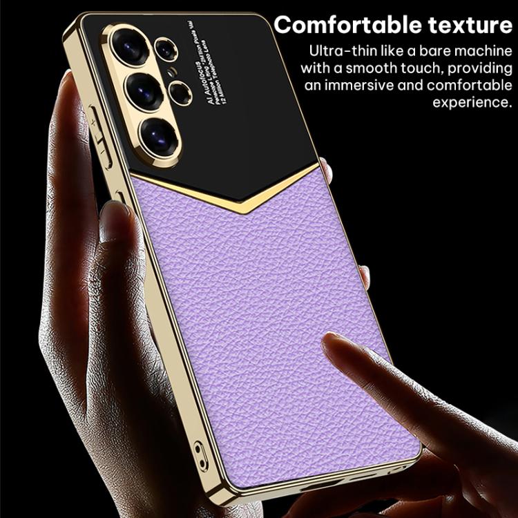 For Samsung Galaxy S26 Ultra 5G GKK Plating Soft TPU + Leather Full Coverage Phone Case
