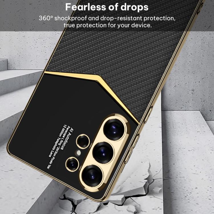 For Samsung Galaxy S26 Ultra 5G GKK Plating Soft TPU + Leather Full Coverage Phone Case
