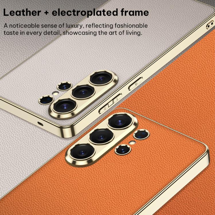 For Samsung Galaxy S26 Ultra 5G GKK Plating TPU + Leather Full Coverage Phone Case