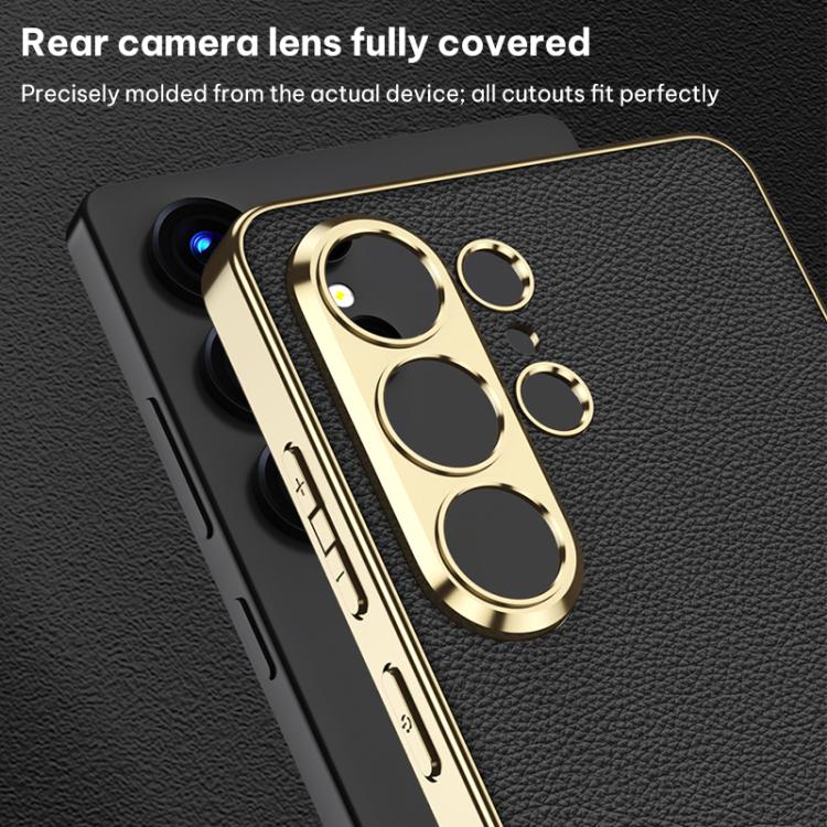 For Samsung Galaxy S26 Ultra 5G GKK Plating TPU + Leather Full Coverage Phone Case