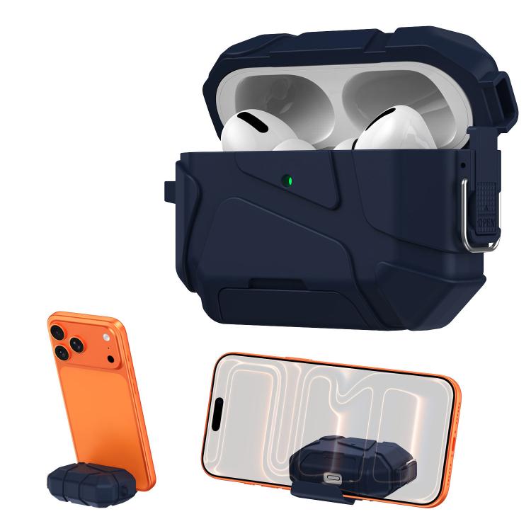 For AirPods Pro 3 XDcase Football-style Security Lock TPU Earbud Case with Hook & Holder