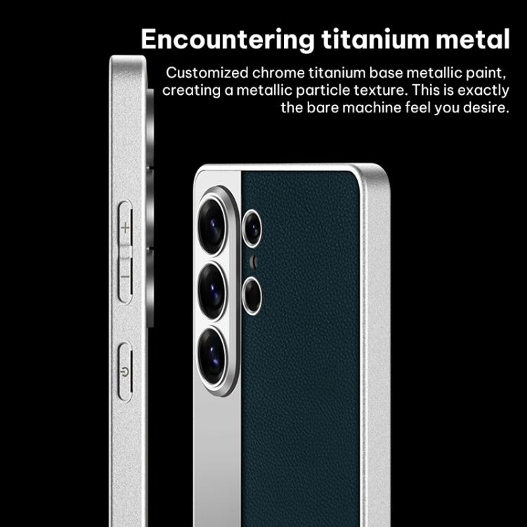 For Samsung Galaxy S26 Ultra 5G GKK Plating Leather Leading Style Matte Full Coverage Phone Case