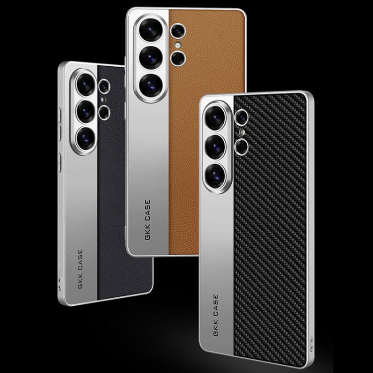 For Samsung Galaxy S26 Ultra 5G GKK Plating Leather Leading Style Matte Full Coverage Phone Case