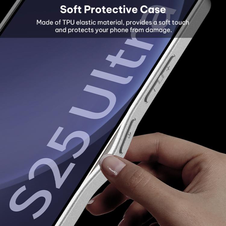 For Samsung Galaxy S25 Ultra 5G GKK Plating Leather Leading Style Matte Full Coverage Phone Case
