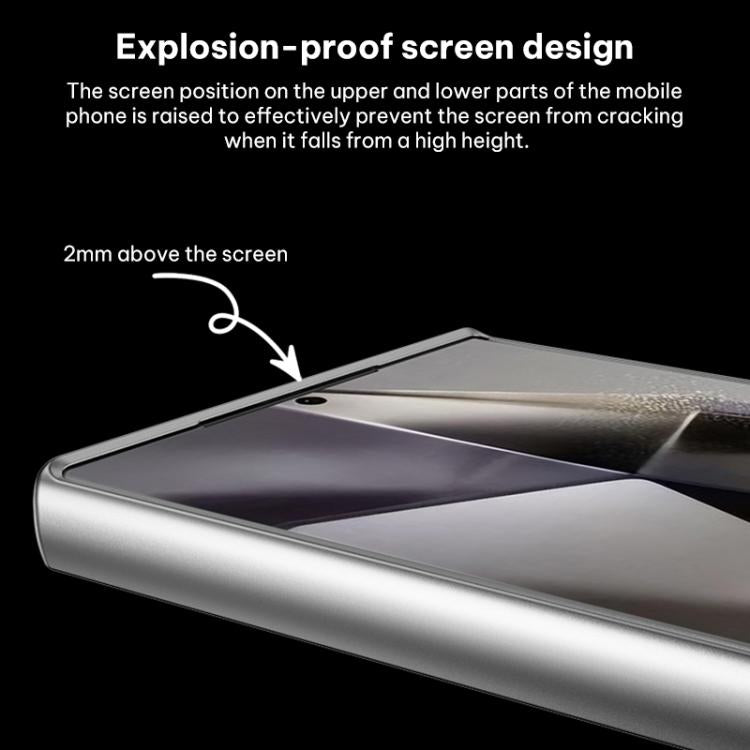 For Samsung Galaxy S24 Ultra 5G GKK Plating Leather Leading Style Matte Full Coverage Phone Case