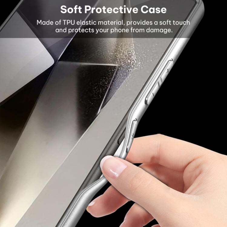 For Samsung Galaxy S24 Ultra 5G GKK Plating Leather Leading Style Matte Full Coverage Phone Case