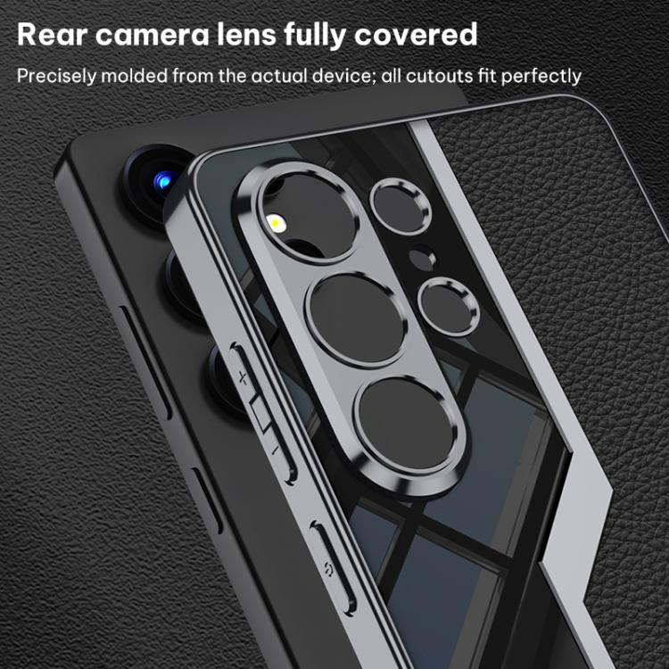 For Samsung Galaxy S26 Ultra 5G GKK Plating TPU + Leather Supercar Full Coverage Phone Case