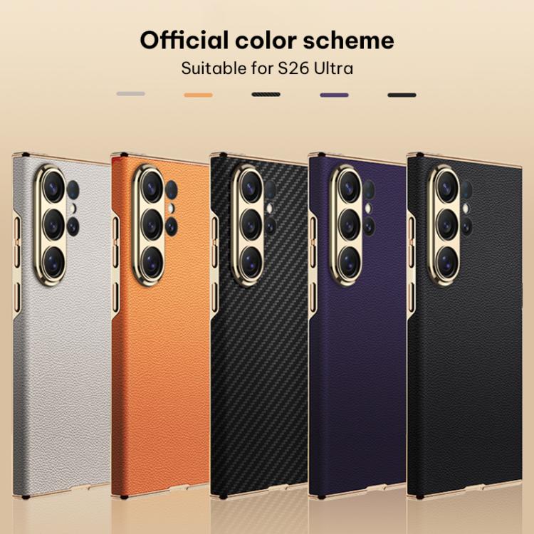 For Samsung Galaxy S26 Ultra 5G GKK Plating Leather Curved Phone Case without Pen