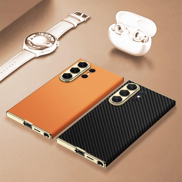 For Samsung Galaxy S26 Ultra 5G GKK Plating Leather Curved Phone Case without Pen