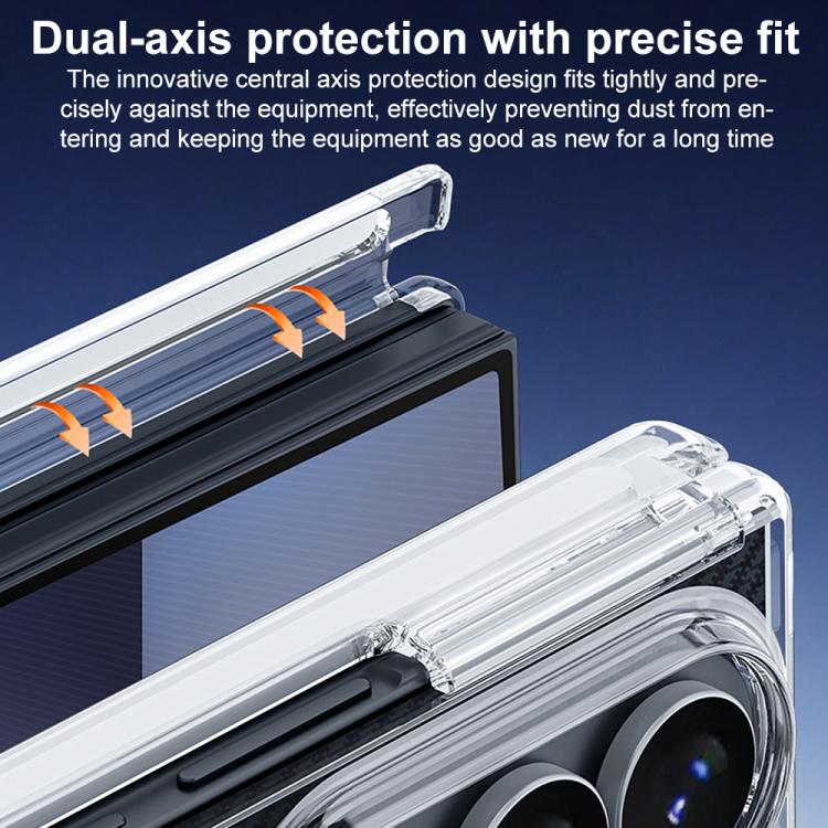 For Samsung Galaxy Z TriFold Dual Axis Transparent Phone Case