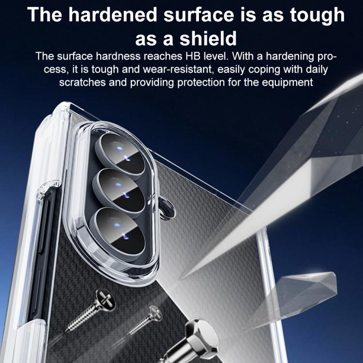 For Samsung Galaxy Z TriFold Dual Axis Transparent Phone Case