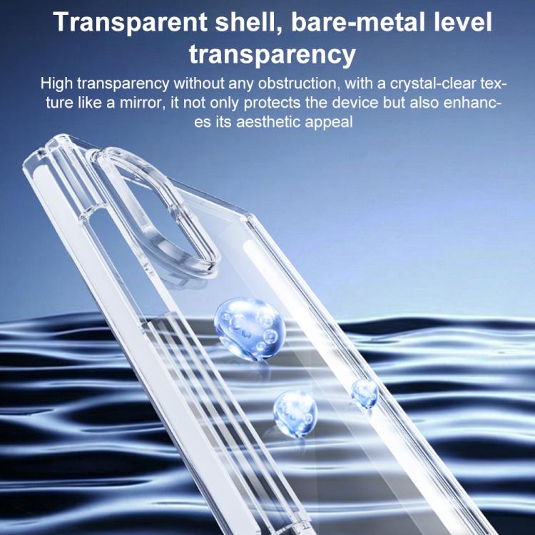 For Samsung Galaxy Z TriFold Dual Axis Transparent Phone Case