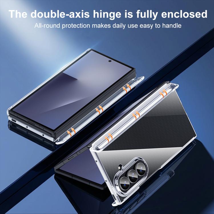For Samsung Galaxy Z TriFold Dual Axis Transparent Phone Case