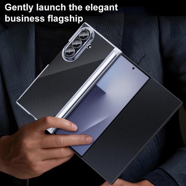 For Samsung Galaxy Z TriFold Dual Axis Transparent Phone Case