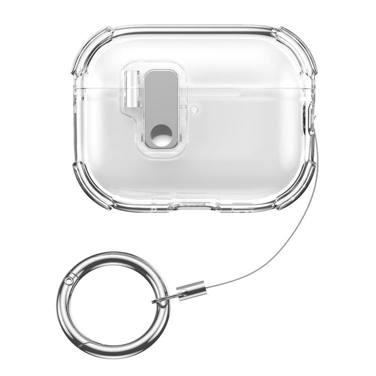 For AirPods 4 XDcase Transparent Silicone Automatic Pop-Up Earbud Case