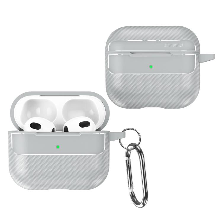 For AirPods 4 XDcase Carbon Fiber Texture Earbud Case with Hook