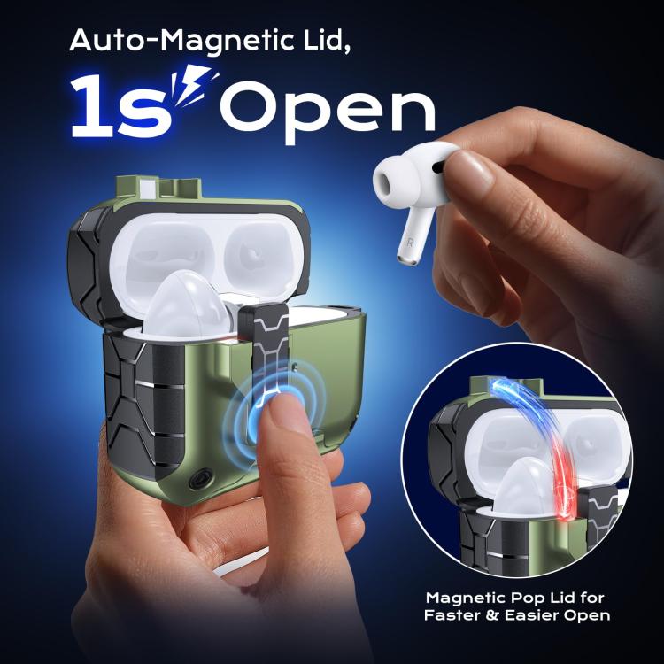 For AirPods 4 XDcase Auto Pop-Up Magnetic Earbud Case with Holder