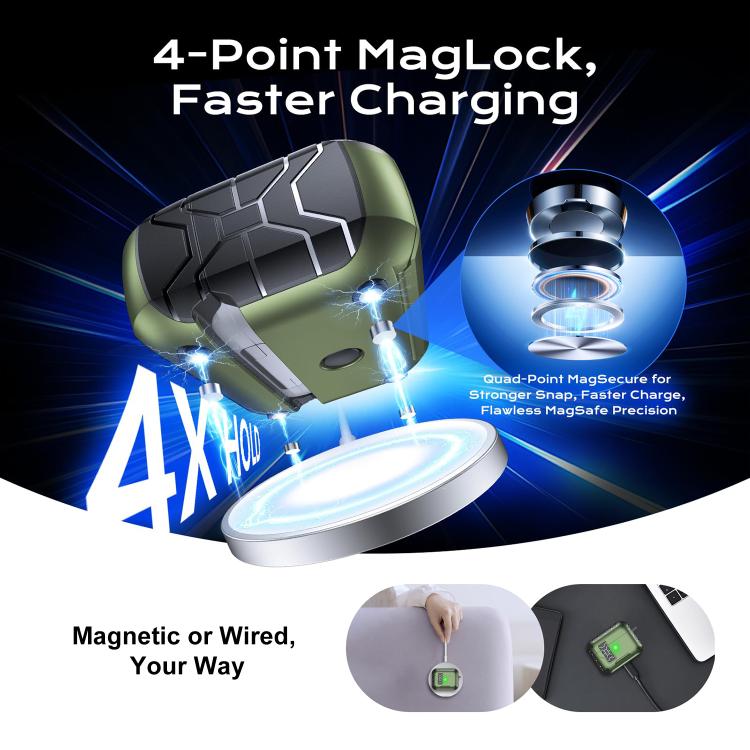 For AirPods 4 XDcase Auto Pop-Up Magnetic Earbud Case with Holder