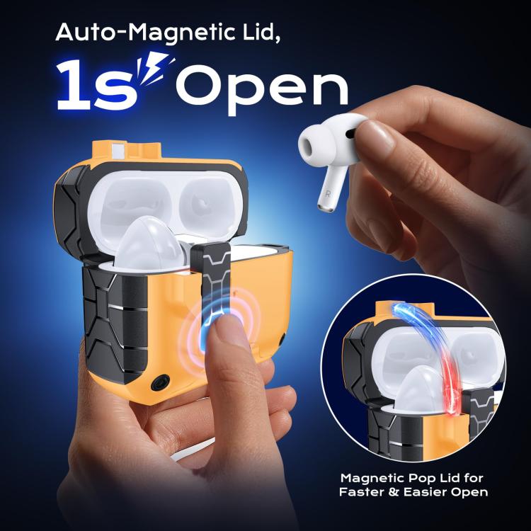For AirPods 4 XDcase Auto Pop-Up Magnetic Earbud Case with Holder