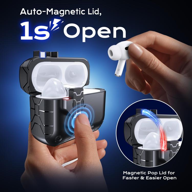 For AirPods 4 XDcase Auto Pop-Up Magnetic Earbud Case with Holder