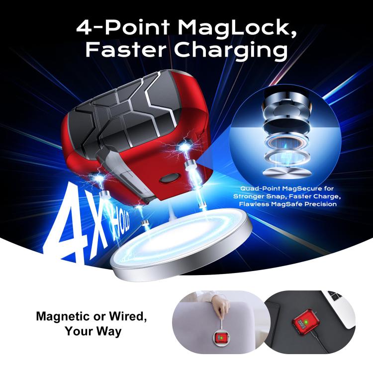 For AirPods 4 XDcase Auto Pop-Up Magnetic Earbud Case with Holder