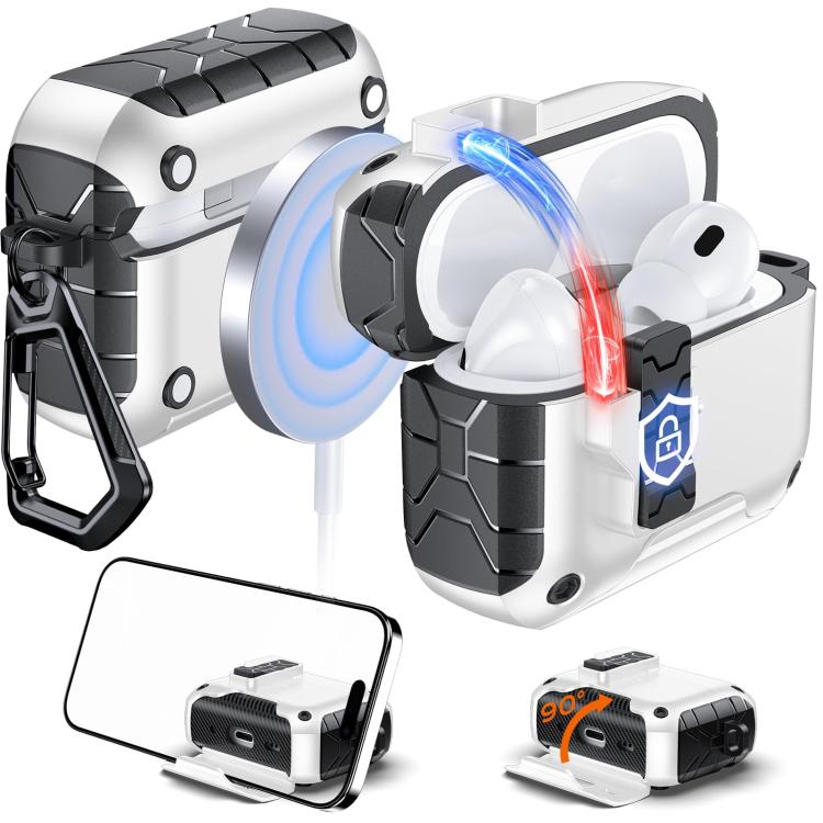 For AirPods 4 XDcase Auto Pop-Up Magnetic Earbud Case with Holder