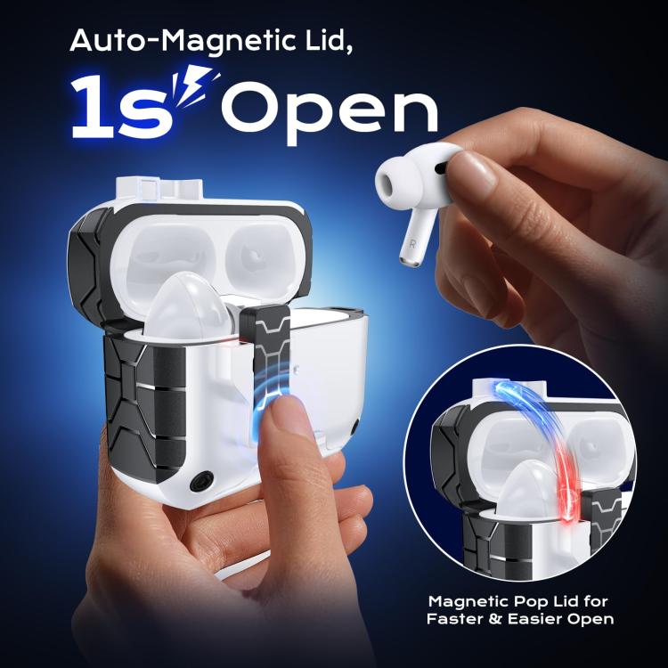 For AirPods 4 XDcase Auto Pop-Up Magnetic Earbud Case with Holder