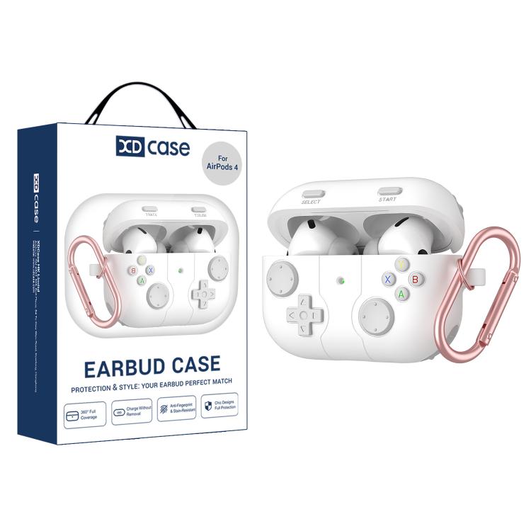 For AirPods 4 XDcase Retro Game Console Style Silicone Earbuds Case