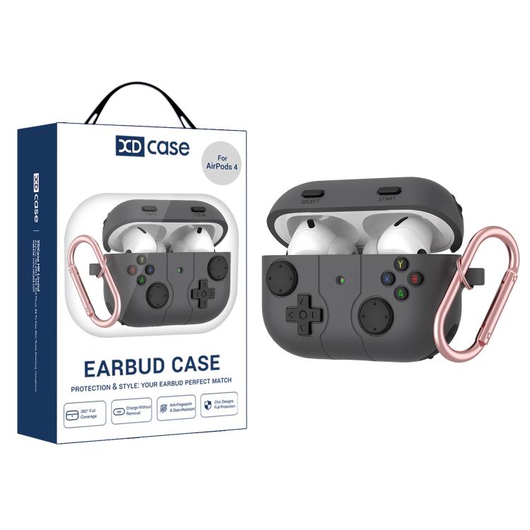 For AirPods 4 XDcase Retro Game Console Style Silicone Earbuds Case