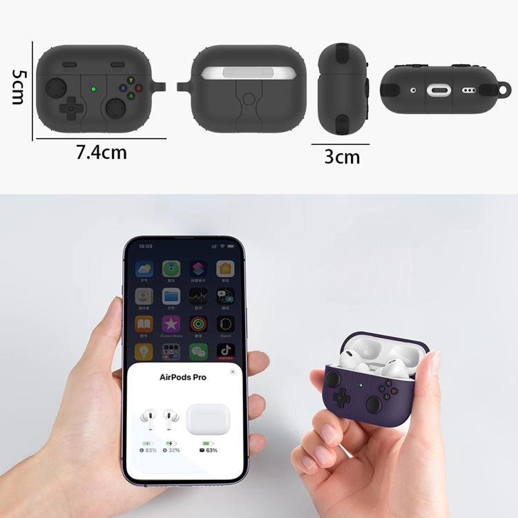 For AirPods Pro 2 / 1 XDcase Retro Game Console Style Silicone Earbuds Case