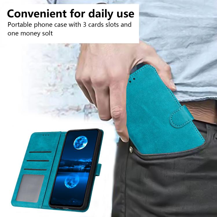For Samsung Galaxy A57 5G Solid Calf Texture Flip Leather Phone Case