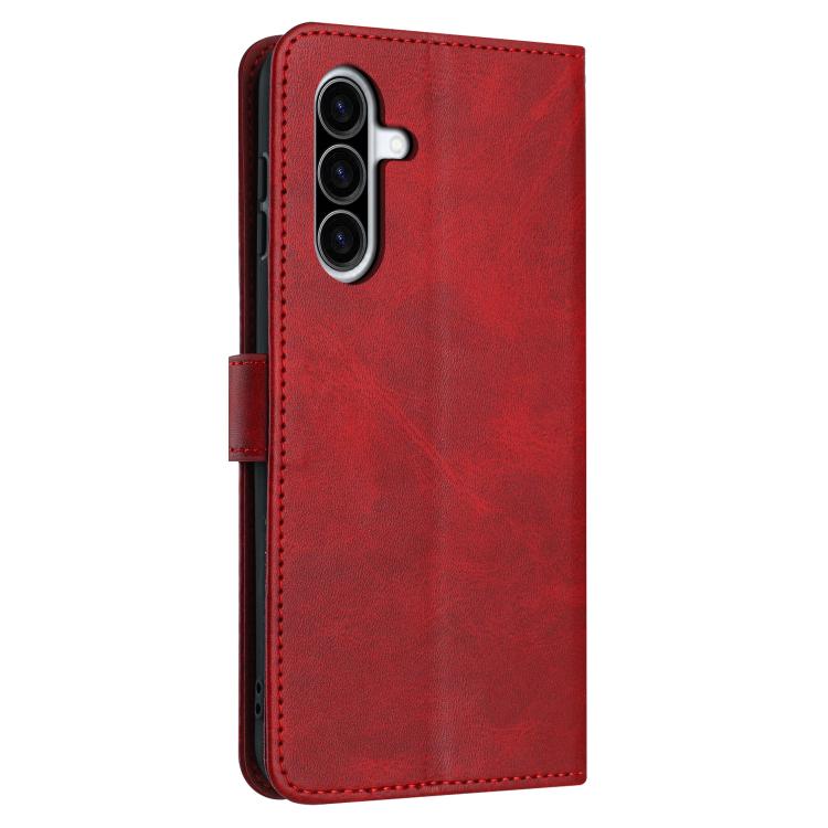 For Samsung Galaxy A57 5G Solid Calf Texture Flip Leather Phone Case
