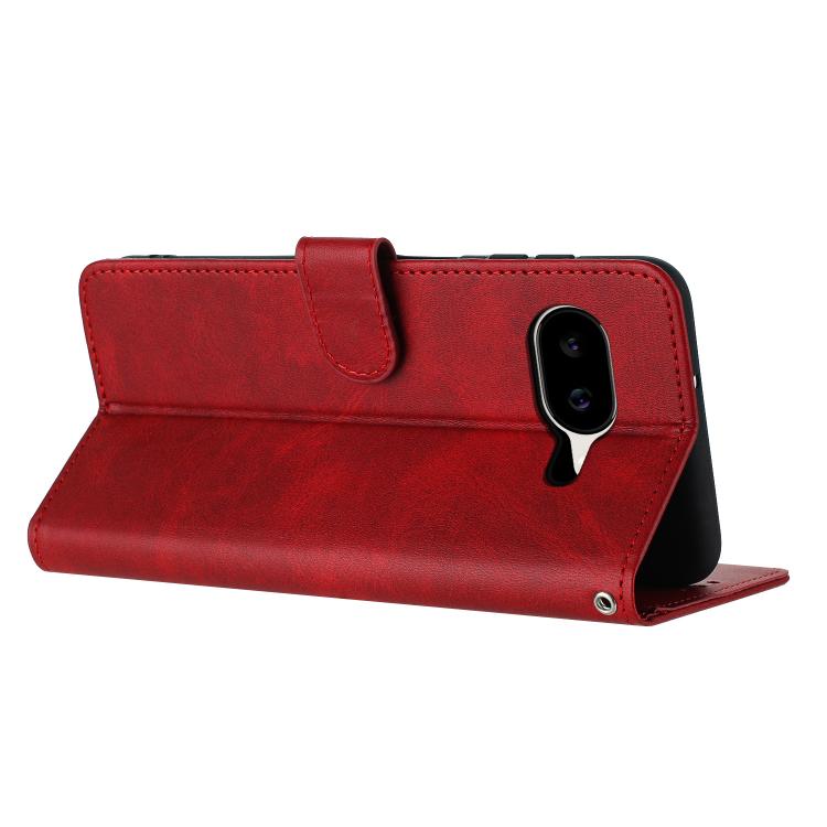 For Google Pixel 10a Solid Calf Texture Flip Leather Phone Case
