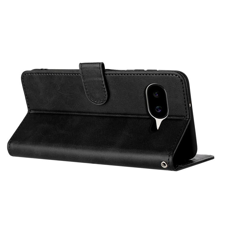 For Google Pixel 10a Solid Calf Texture Flip Leather Phone Case