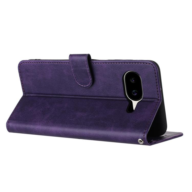 For Google Pixel 10a Solid Calf Texture Flip Leather Phone Case